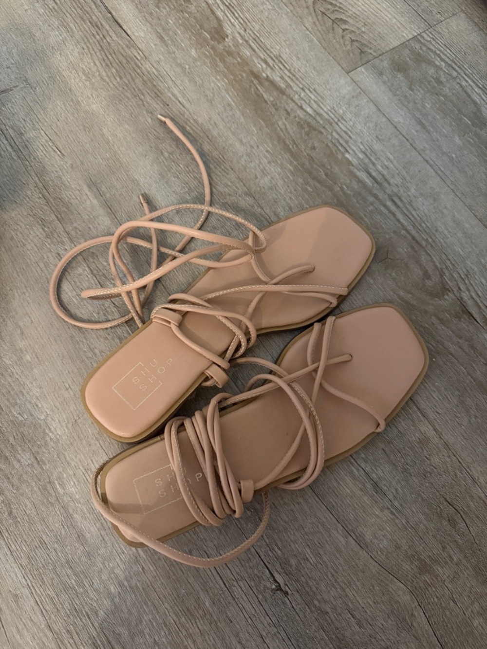 Tie up sandals
